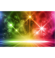 Colorful light show vector image