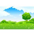 Green landscape vector image
