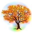 Beautiful autumn tree vector image