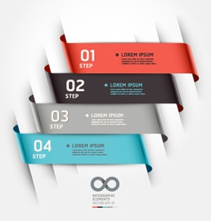 Abstract ribbon options banner vector image
