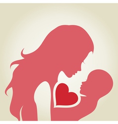 Mum and baby vector image