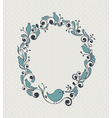 Floral frame vector image