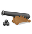 Antique cannon vector image
