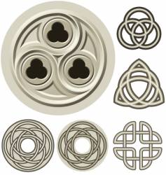 Ancient elements vector image