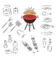 Barbecue set vector image
