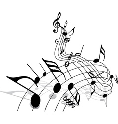 Music theme Music theme vector image