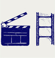 Clapper board vector image