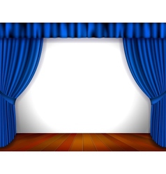 Blue Curtain vector image