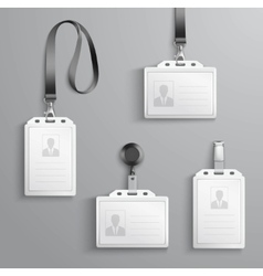 Identification Cards Set vector image