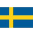 Sweden flag vector image