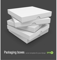 Pizza boxes vector image