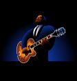 Guitar player vector image