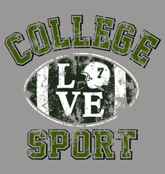 College Football vector image