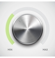 Chrome Volume Knob vector image