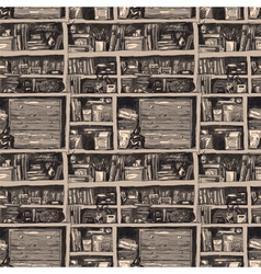 Bookcase vector image