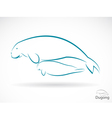 Dugong vector image