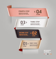 Abstract ribbon style infographics template vector image