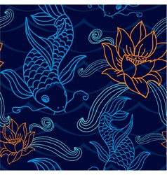 Oriental seamless tile vector image