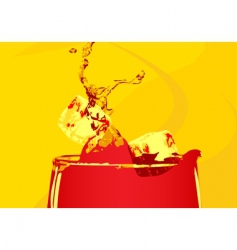 Abstract cocktail drink vector image