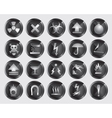 Danger signs and icons Danger signs and icons vector image