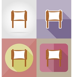 Wooden board flat icons 08 Wooden board flat icons 08 vector image