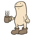 Coffee and puppet vector image