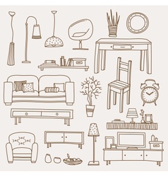 Living room vector image