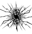 Cracks in the glass vector image