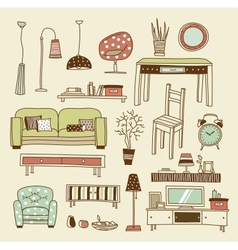 Living room vector image