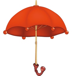 Red umbrella vector image