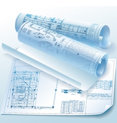 Architectural drawings vector image