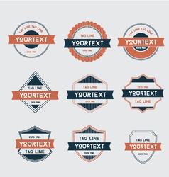 Retro badges vector image