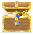Antique treasure chest Antique treasure chest vector image