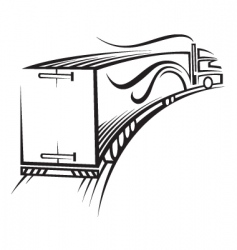 Truck vector image