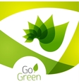 Green leaf icon concept vector image