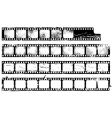 Grunge filmstrips set vector image
