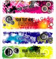 Music banners vector image