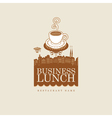 Business lunch vector image