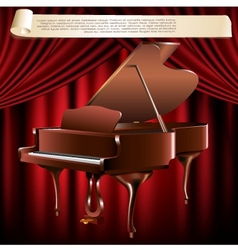 Classical grand piano vector image