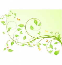 Plant background vector image
