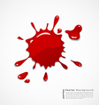Red blood background vector image