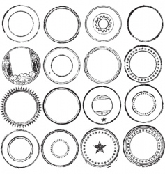 Stamp set vector image
