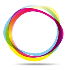 Colorful ring logo vector image
