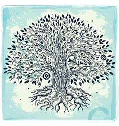 Beautiful vintage hand drawn tree of life vector image