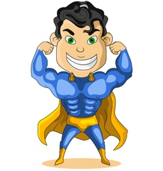 Strong super hero vector image