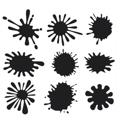 Black stains vector image