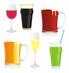 Isolated glasses vector image