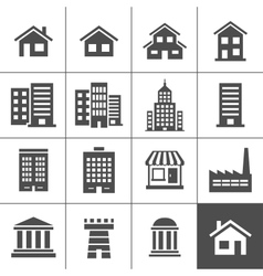Buildings Icons vector image