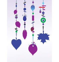 Wind chimes vector image