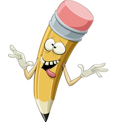 Crazy pencil Crazy pencil vector image